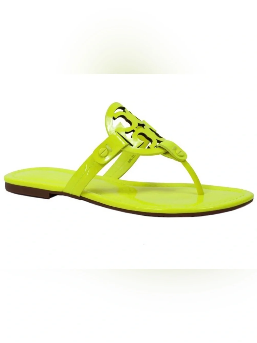 Tory Burch Fluorescent Neon Yellow Miller Size 7.5